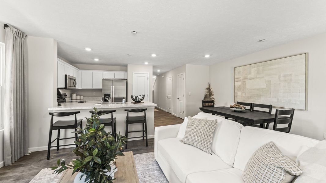 Furnished interior in a model home at Bancroft Place in Jackson (Image 15).