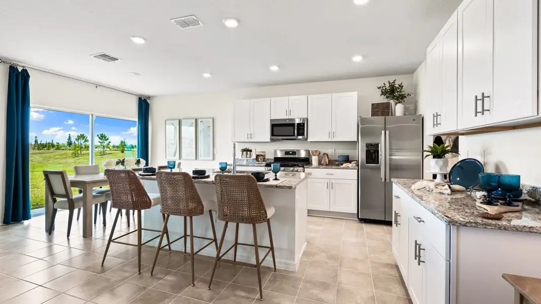 Furnished interior in a model home at Firethorn in Parrish (Image 18).