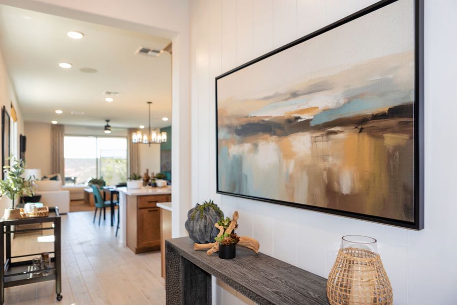 Furnished interior in a model home at Blackhawk in Tucson (Image 18).