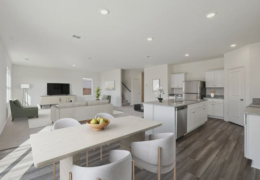 Furnished interior in a model home at Gateway Parks in Forney (Image 6).