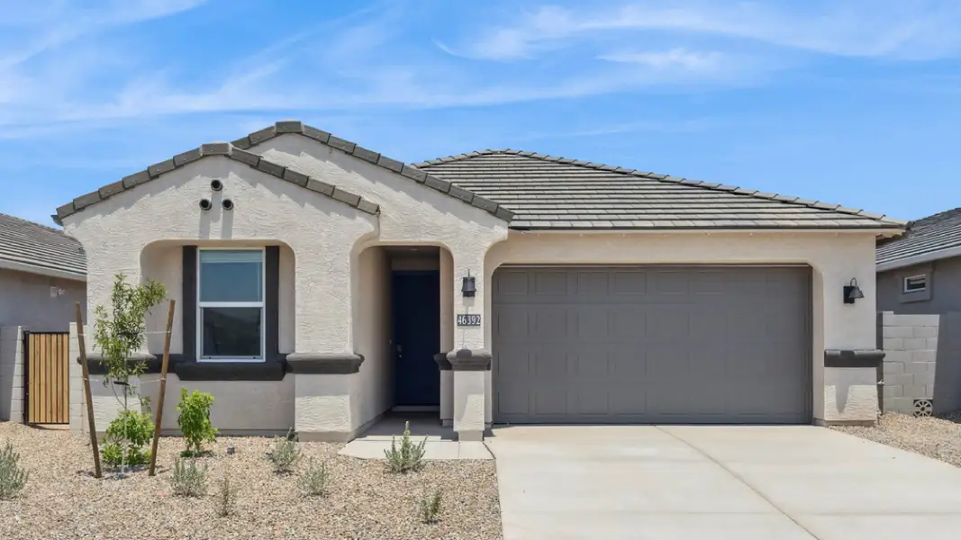 Front exterior of a home in the Moonlight community, located in Maricopa, AZ (Image 4).