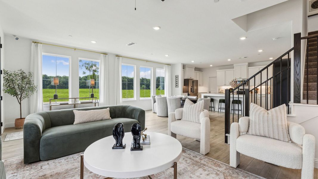 Furnished interior in a model home at Painted Tree – Woodland District in McKinney (Image 8).