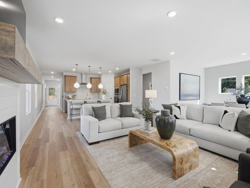 Furnished interior in a model home at Greene Farm in Cartersville (Image 8).