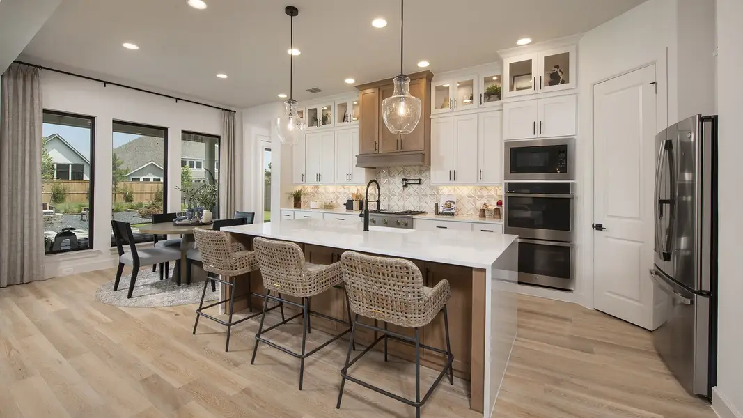 Furnished interior in a model home at Fulshear Lakes 80' in Fulshear (Image 8).