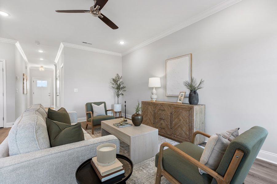 Furnished interior in a model home at The Abaco in Cleveland (Image 20). Furnished interior in a model home at The Abaco in Cleveland (Image 20).