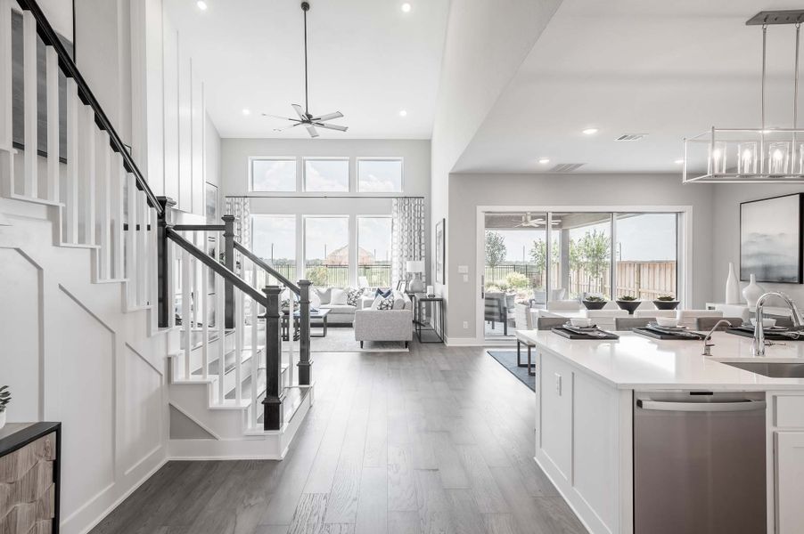 Furnished interior in a model home at Cascade at Azalea Trails in Cypress (Image 4). Furnished interior in a model home at Cascade at Azalea Trails in Cypress (Image 4).