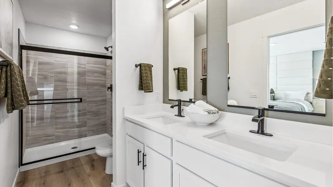 Furnished interior in a model home at Arcadia in Denver (Image 6). Furnished interior in a model home at Arcadia in Denver (Image 6).