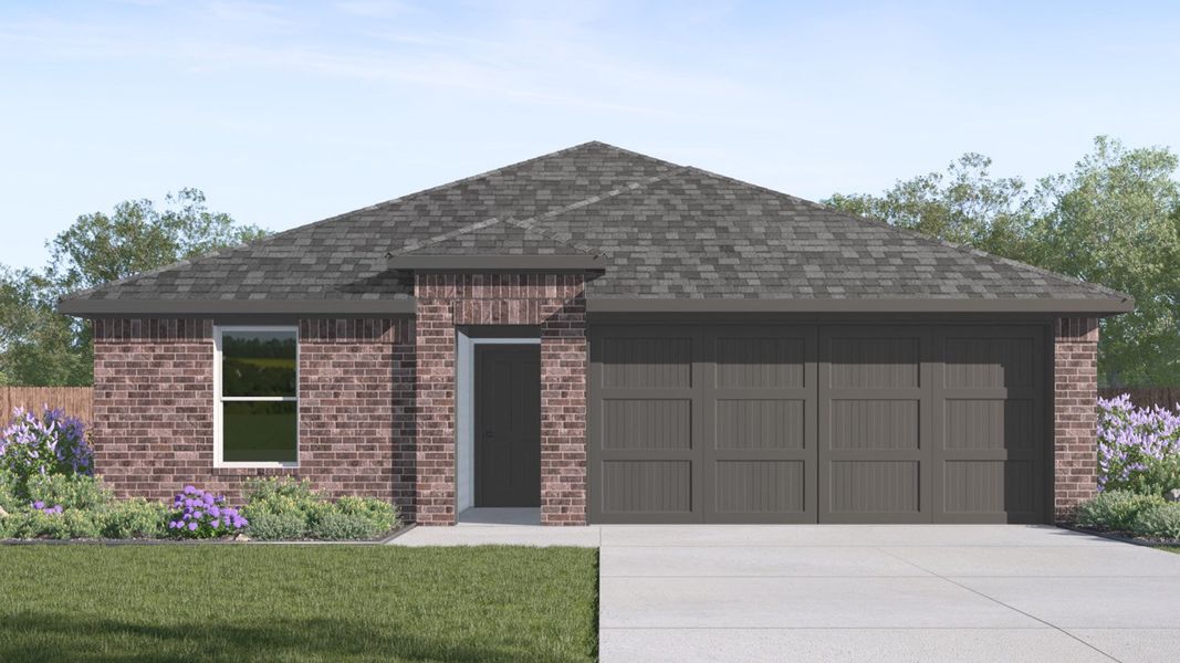 Front exterior of a home in the Whitetail Run community, located in Caldwell, TX (Image 6).