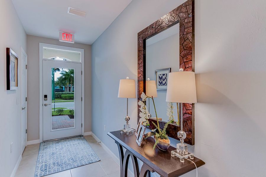 Furnished interior in a model home at San Carlos Spot Lots in Fort Myers (Image 4). Furnished interior in a model home at San Carlos Spot Lots in Fort Myers (Image 4).