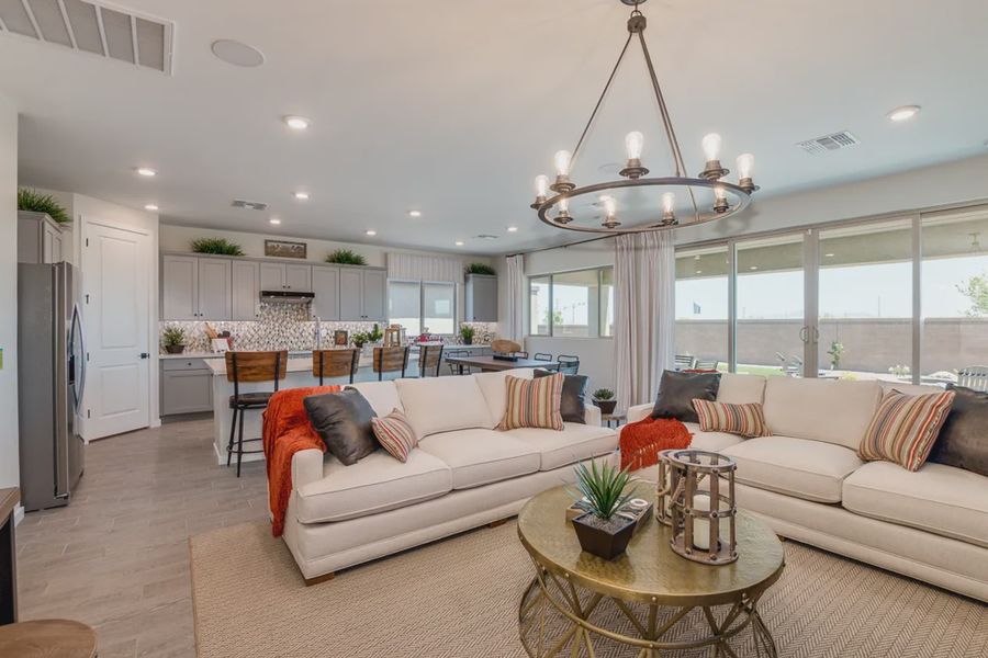 Furnished interior in a model home at Forté at Granite Vista in Waddell (Image 8). Furnished interior in a model home at Forté at Granite Vista in Waddell (Image 8).