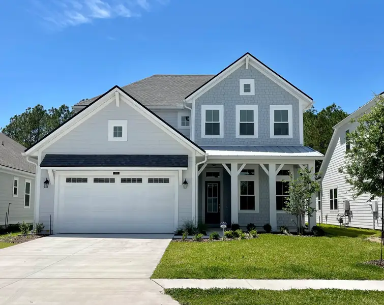 Front exterior of a home in the Hidden Creek at SilverLeaf Phase 2 community, located in St. Augustine, FL (Image 4). Front exterior of a home in the Hidden Creek at SilverLeaf Phase 2 community, located in St. Augustine, FL (Image 4).