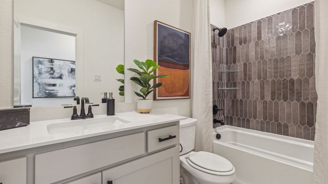 Furnished interior in a model home at Village on Main Street in Frisco (Image 45). Furnished interior in a model home at Village on Main Street in Frisco (Image 45).