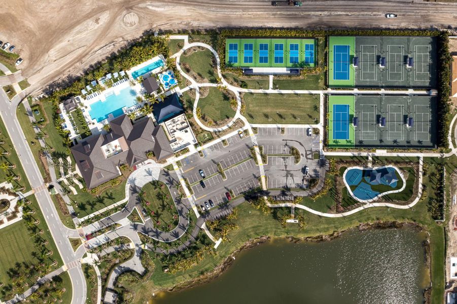 Avenir East Clubhouse Aerial View