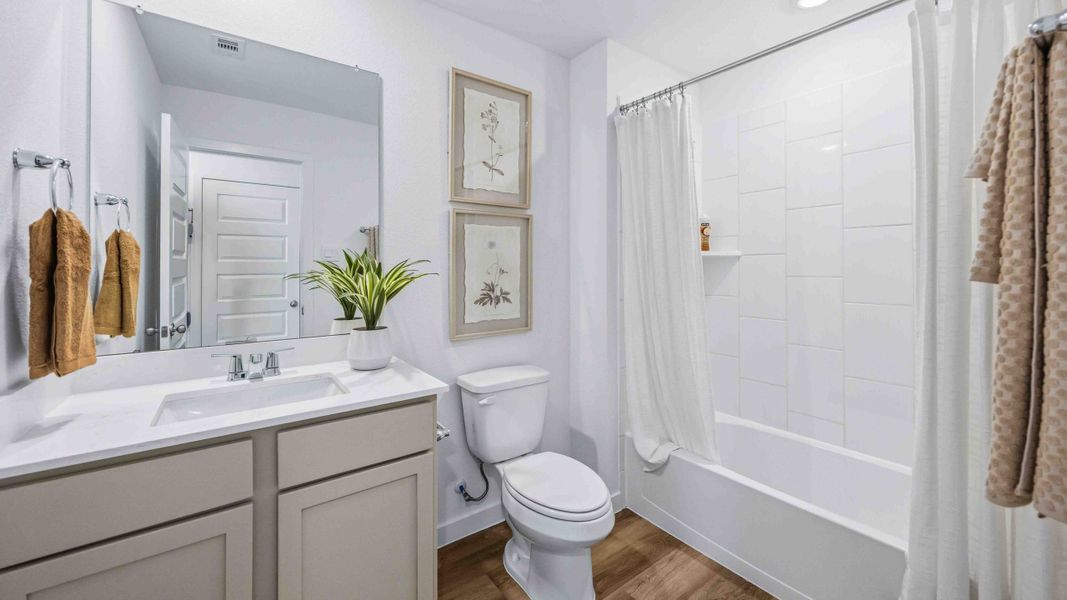 Furnished interior in a model home at Highland Court in Houston (Image 22). Furnished interior in a model home at Highland Court in Houston (Image 22).