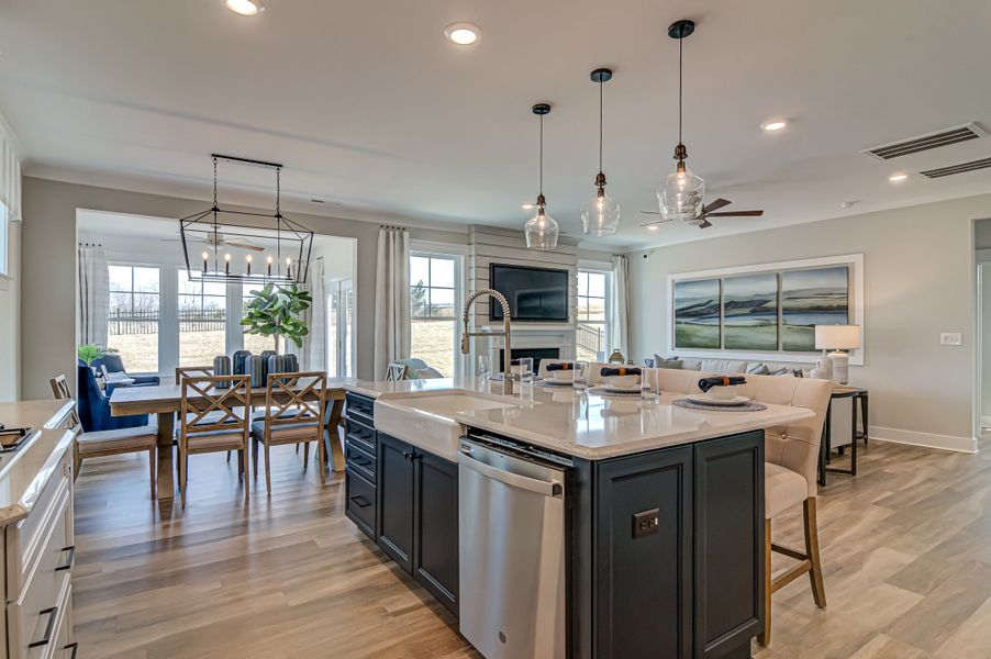 Furnished interior in a model home at Verona in Burlington (Image 4).