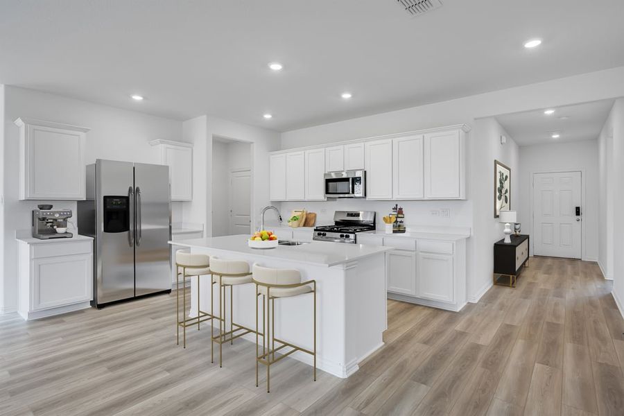 Furnished interior in a model home at River Ridge in Crandall (Image 39).