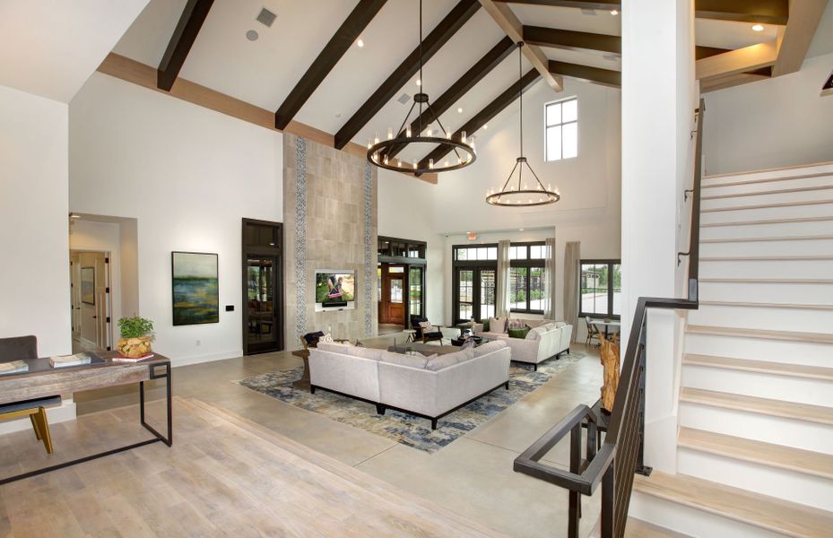 Amenity center lounge space