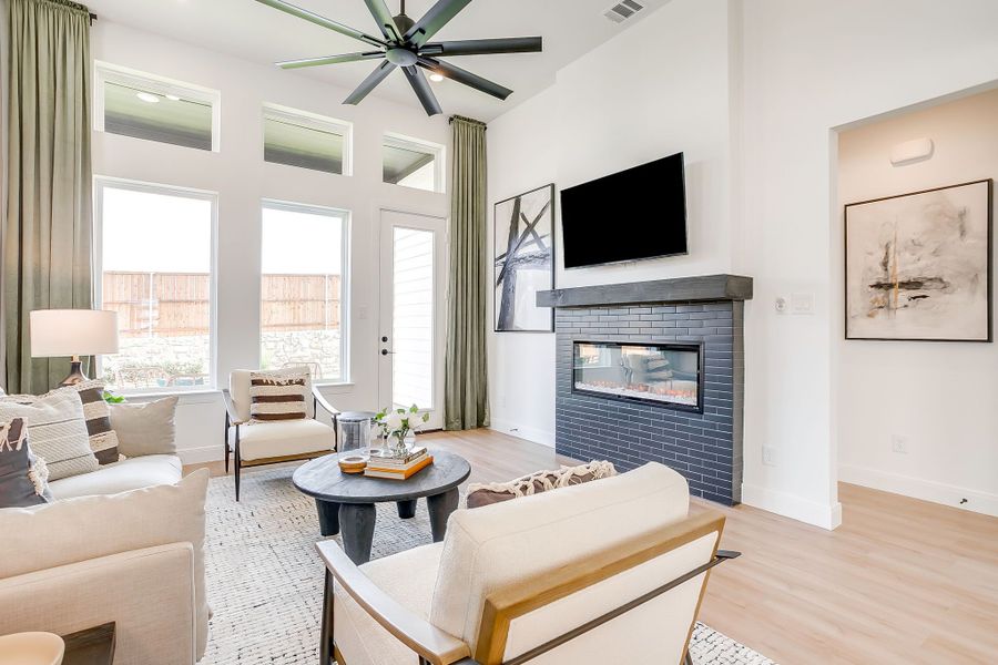 Furnished interior in a model home at Creekside in Royse City (Image 42).