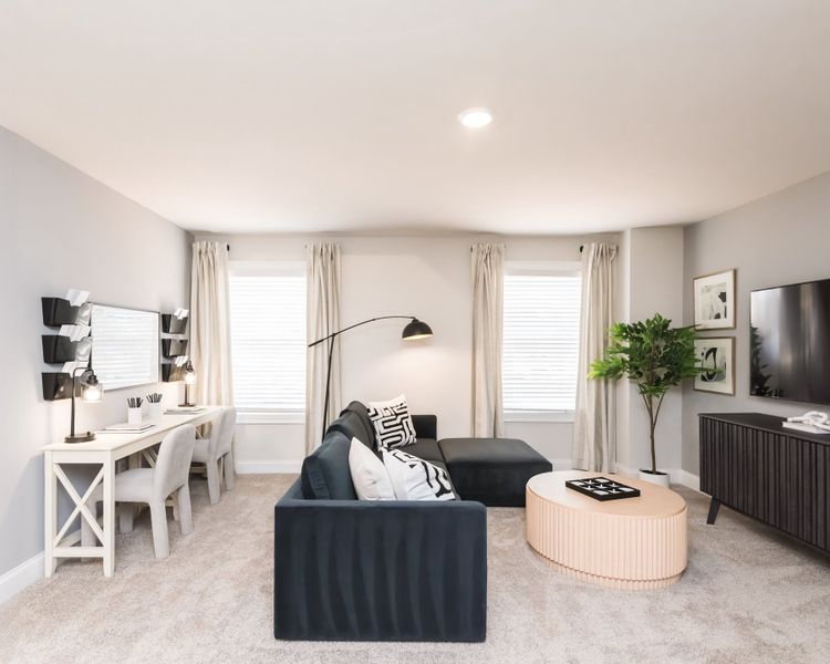 Furnished interior in a model home at Manning Mill in Adairsville (Image 12). Furnished interior in a model home at Manning Mill in Adairsville (Image 12).