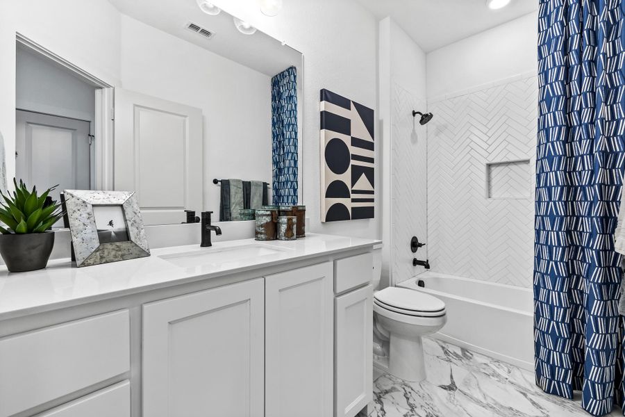 Furnished interior in a model home at Windsong Ranch - The Enclave in Prosper (Image 35). Furnished interior in a model home at Windsong Ranch - The Enclave in Prosper (Image 35).