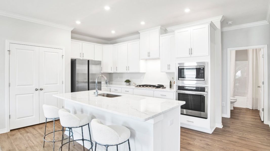 Furnished interior in a model home at Bellview Pointe in Bellview (Image 6).