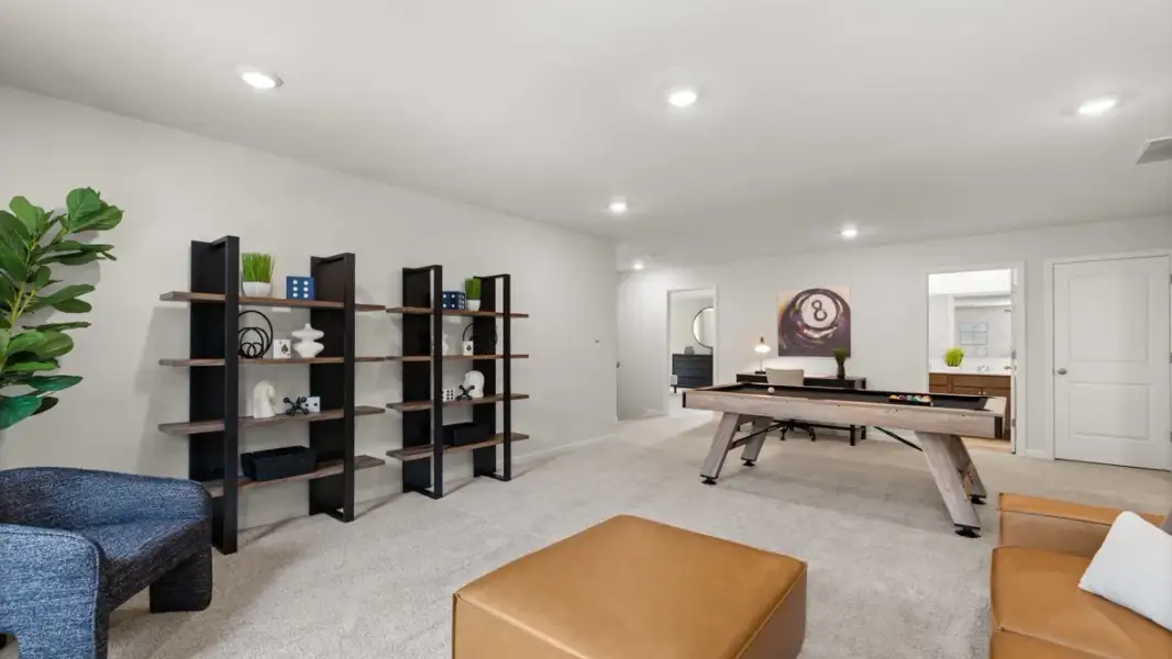 Furnished interior in a model home at Enclave at Stonewall Tell in South Fulton (Image 15).