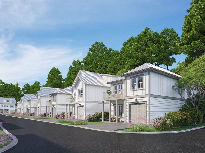 Front exterior of a home in the Nautilus Pointe community, located in Inlet Beach, FL (Image 13).