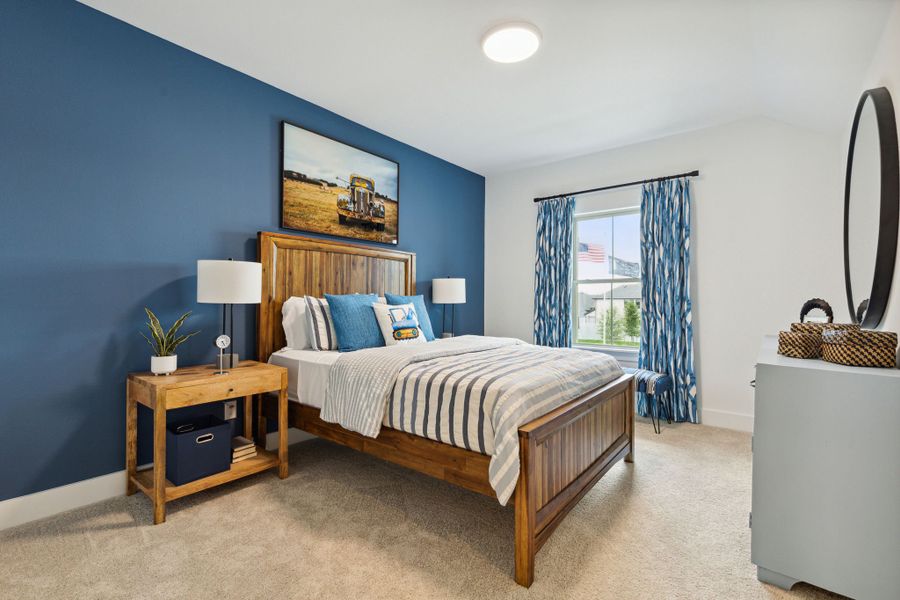 Furnished interior in a model home at Painted Tree Lakeside in McKinney (Image 33).