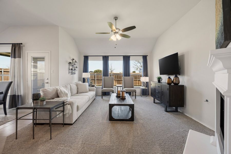 Furnished interior in a model home at Chisholm Hills in Cleburne (Image 26).