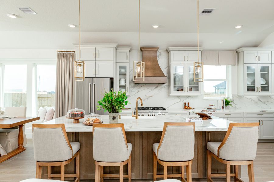 Furnished interior in a model home at COLTON in Todd Mission (Image 8).
