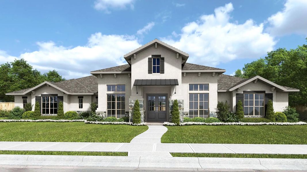 Front exterior of a home in the Creek Of Driftwood Half Acre community, located in Driftwood, TX (Image 13).