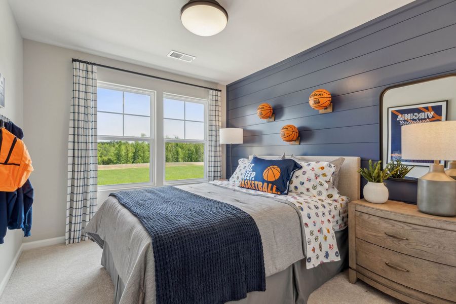 Generously sized secondary bedrooms designed to adapt
