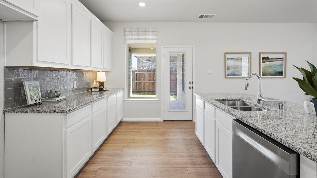 Furnished interior in a model home at The Woods at Lindsey Place in Anna (Image 10).