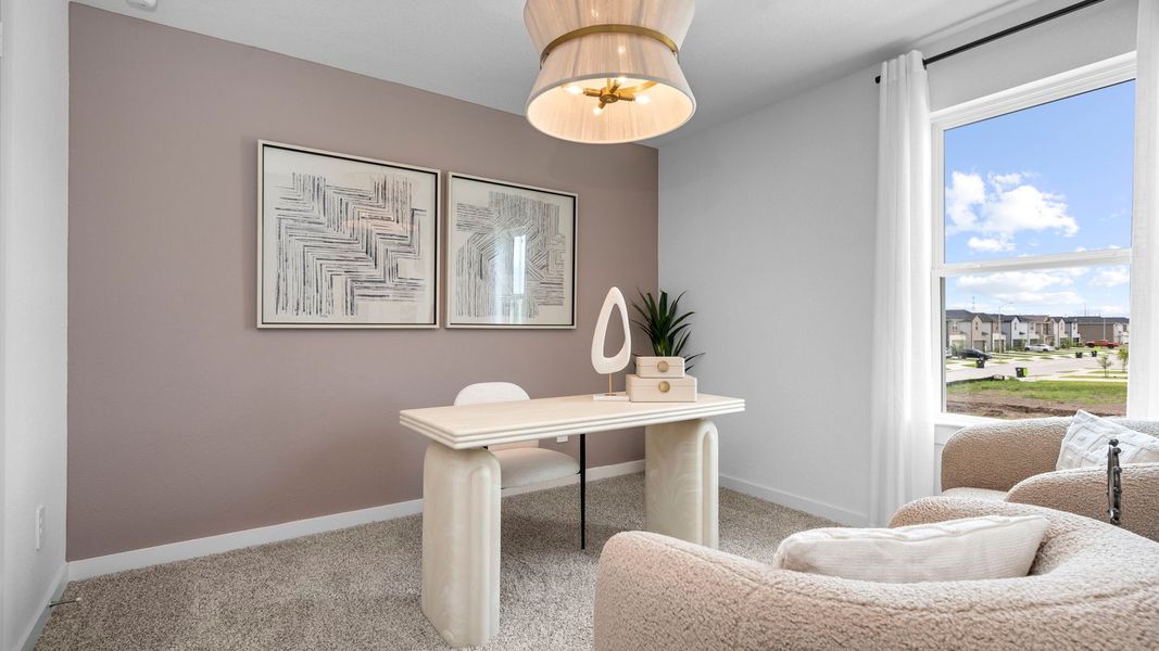 Furnished interior in a model home at Lexington Village in Missouri City (Image 27). Furnished interior in a model home at Lexington Village in Missouri City (Image 27).