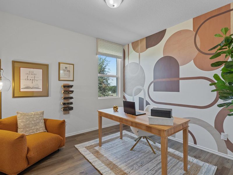 Furnished interior in a model home at Royal Crest in San Antonio (Image 16).