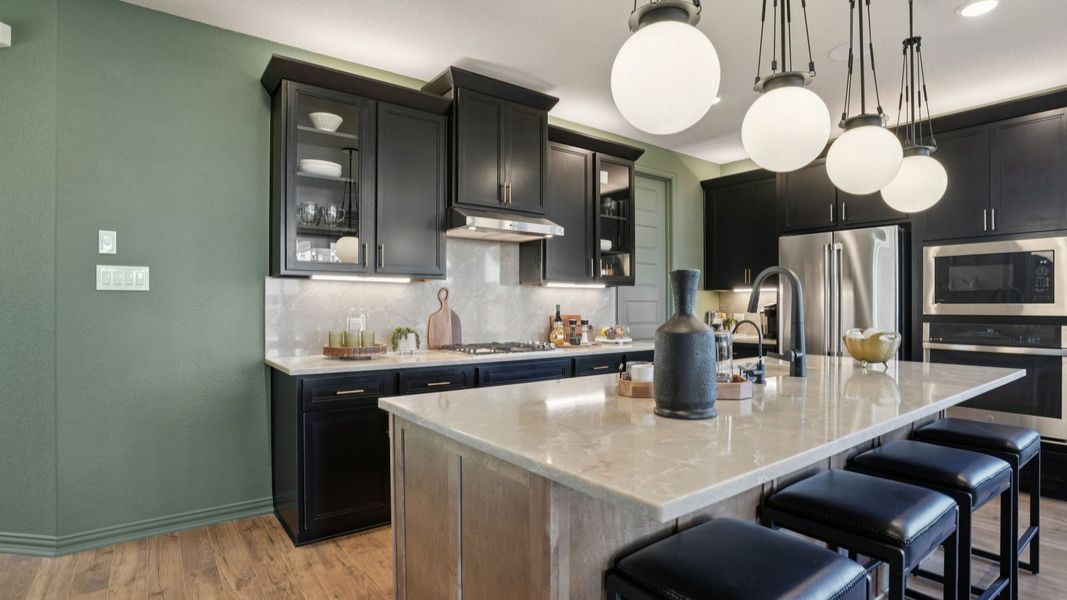 Furnished interior in a model home at Stream Waters in Seguin (Image 26).