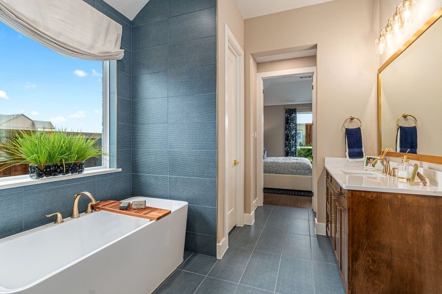 American Legend Homes 60' model in Wellington - Main Bathroom American Legend Homes 60' model in Wellington - Main Bathroom