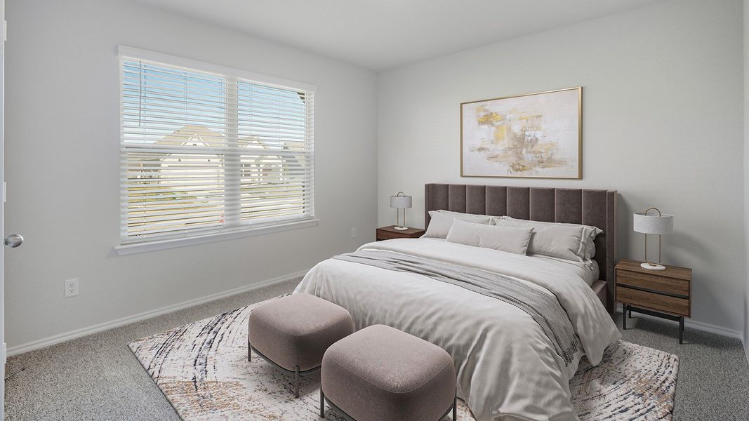 Furnished interior in a model home at Creekside Hills in Copperas Cove (Image 13).