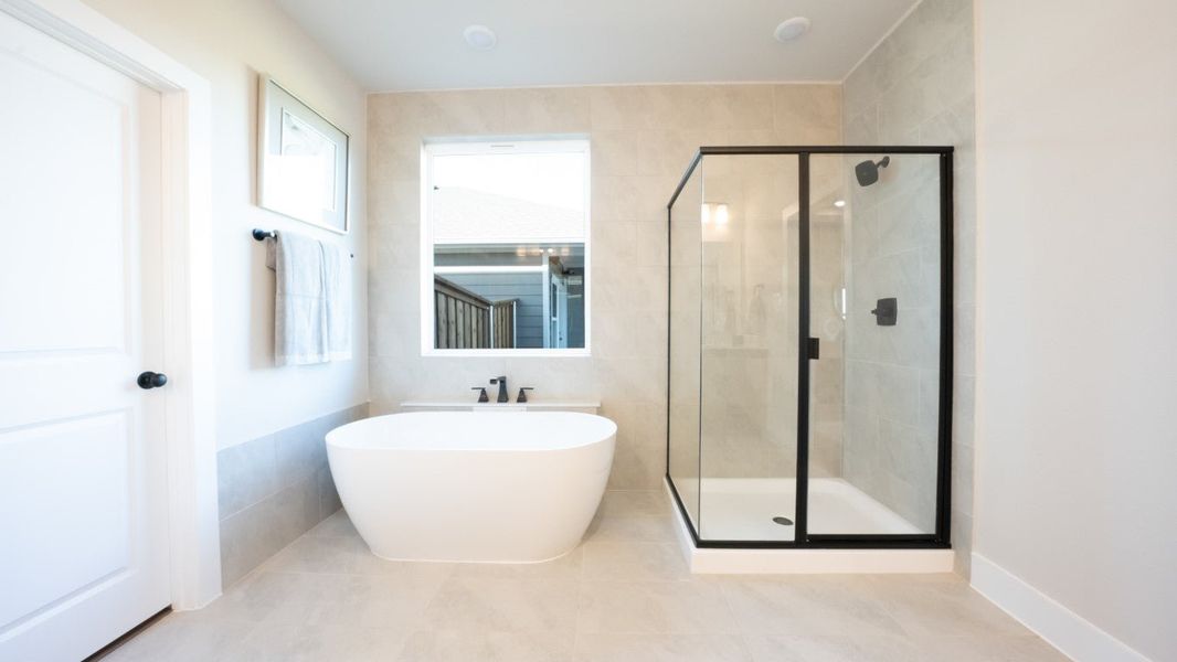 Furnished interior in a model home at The Meadows in Denton (Image 15).