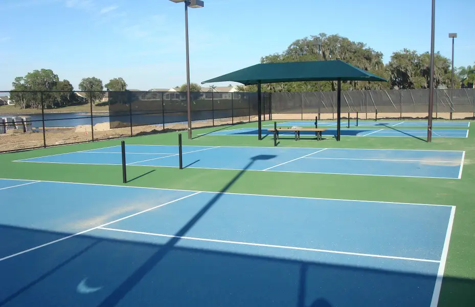 Tennis & pickleball courts available at Veterans Park - Just minutes away from your new home