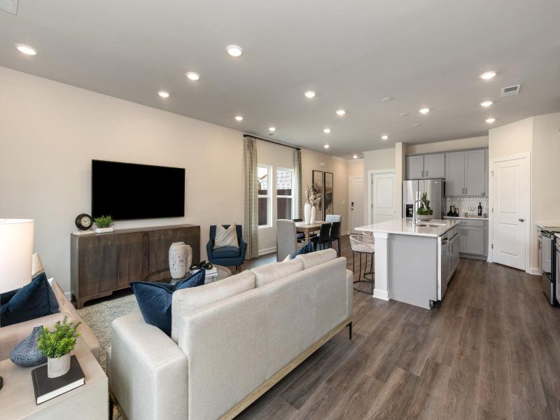 Enjoy open living spaces in the Opal.