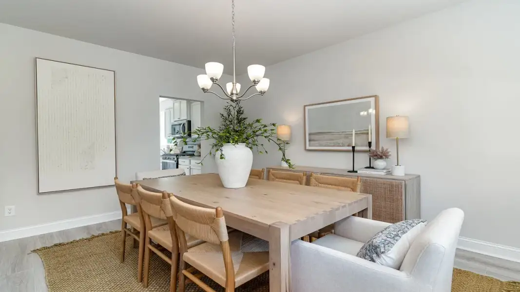 Furnished interior in a model home at Lorick Valley in Blythewood (Image 9).