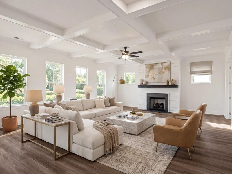 Furnished interior in a model home at Shelton Square in Murfreesboro (Image 5).