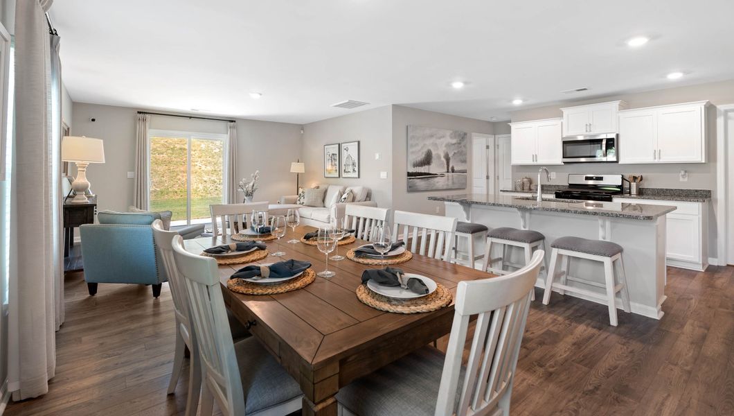 Furnished interior in a model home at Cloverdale Hills in Piedmont (Image 17).