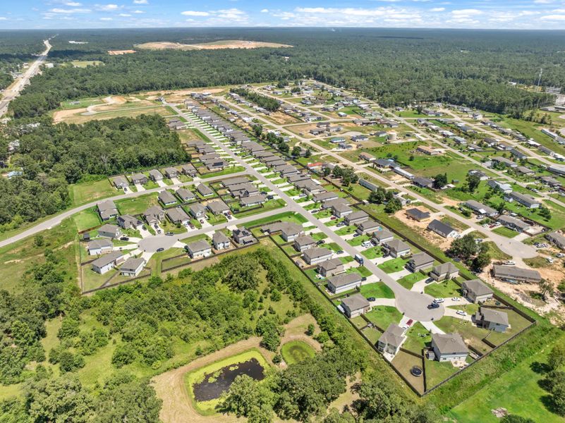 A large area with many buildings and trees around it. A large area with many buildings and trees around it.