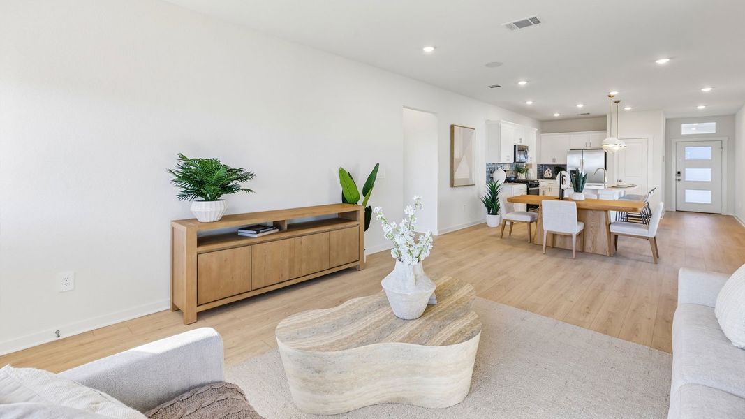 Furnished interior in a model home at Frontier in Mustang Ridge (Image 41).