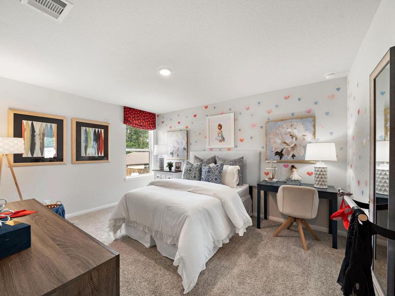Furnished interior in a model home at Liberty Estates in Cleveland (Image 20).