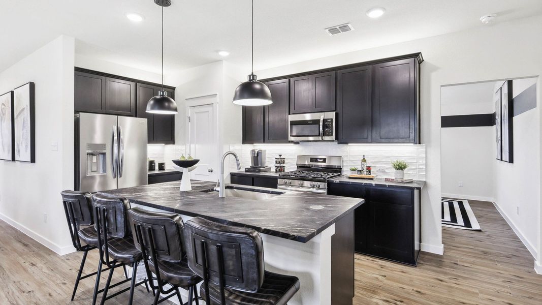 Furnished interior in a model home at Morningside in Josephine (Image 17).