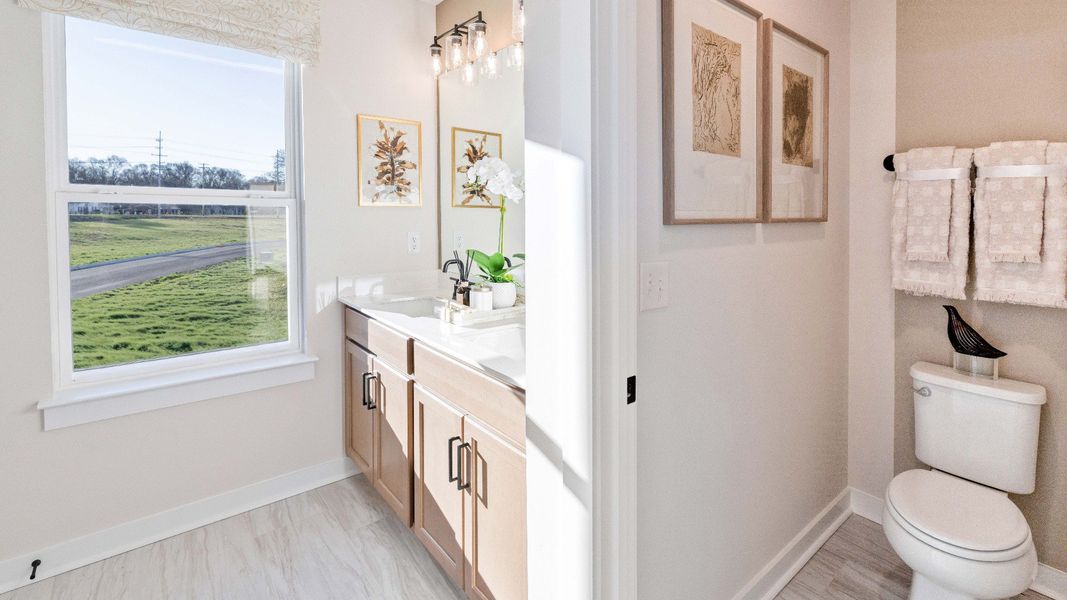 Furnished interior in a model home at Bearwood Classics in Mount Pleasant (Image 17).
