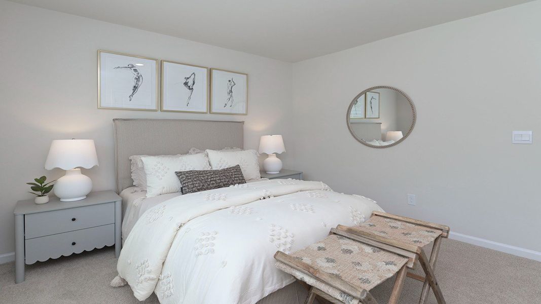 Furnished interior in a model home at Leatherstone in Blythewood (Image 40).